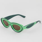 Green two-toned sunglasses